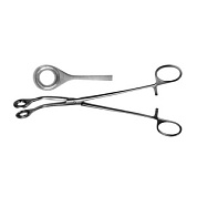 Щипцы геморроидальные, окончатые,изогнутые, 215 мм
