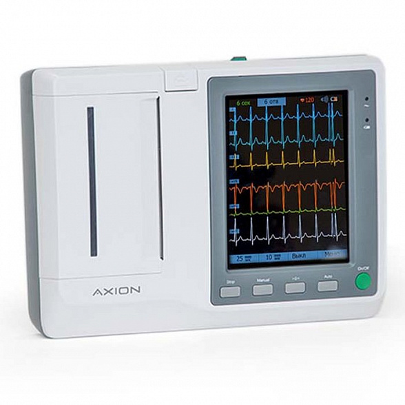 Электрокардиограф ЭК3ТЦ-3/6-04 «Аксион» с передачей ЭКГ по сети и с функцией автоматического пространства синдромального заключения