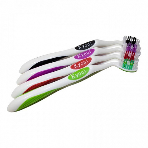 Зубная щетка The Kyoui Angle взрослая, цвет черный