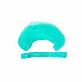 Шапочка типа шарлотта одноразовая (14г/кв.м, зеленый)