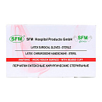 Перчатки хирургические СТЕРИЛЬНЫЕ латексные неопудренные (SFM, Германия) размер 8,0