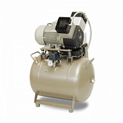 EKOM DK50 2V/50 S - безмасляный компрессор для 2-x стоматологических установок