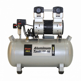 JWA50A - безмасляный компрессор для двух стоматологических установок, без осушителя, с алюминиевым ресивером 50 л, 140 л/мин