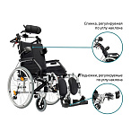 Инвалидная кресло-коляска механическая Ortonica Comfort 400