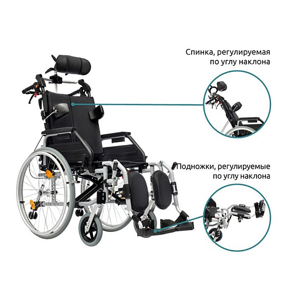 Инвалидная кресло-коляска механическая Ortonica Comfort 400