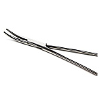 Зажим кровоостанавливающий зубчатый изогнутый №1 ПТО Медтехника