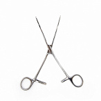 Зажим кишечный эластичный для детей, изогнутый, 175 мм. Surgiwell