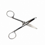 Ножницы хирургические детские, тупоконечные, вертикально-изогнутые, 125 мм, Surgiwell