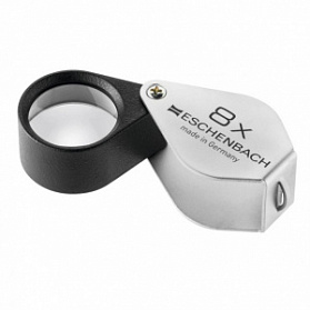 Лупа техническая апланатическая складная в металлическом корпусе Eschenbach, диаметр 21 мм, 8.0х