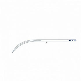 Игла хирургическая 3, серии AV-590 полуизогнутые Medicor