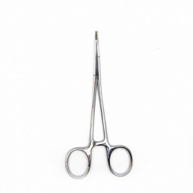 Зажим кровоостанавливливающий, одно- и двузубый, зубчатый, изогнутый №1, 155 мм. Surgiwell