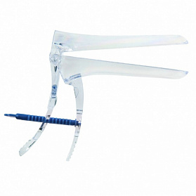 Зеркало гинекологическое полимерное по Куско №2 (M) прозрачное с центральным поворотным фиксатором одноразового использования стерильное, 30 шт