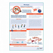 Малярия медицинский плакат А1+/A2+ (глянцевая фотобумага от 200 г/кв.м, размер A2+)
