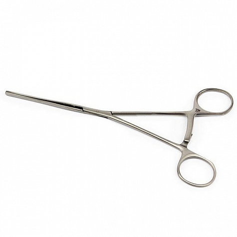 Зажим кишечный эластичный для детей прямой 170 мм