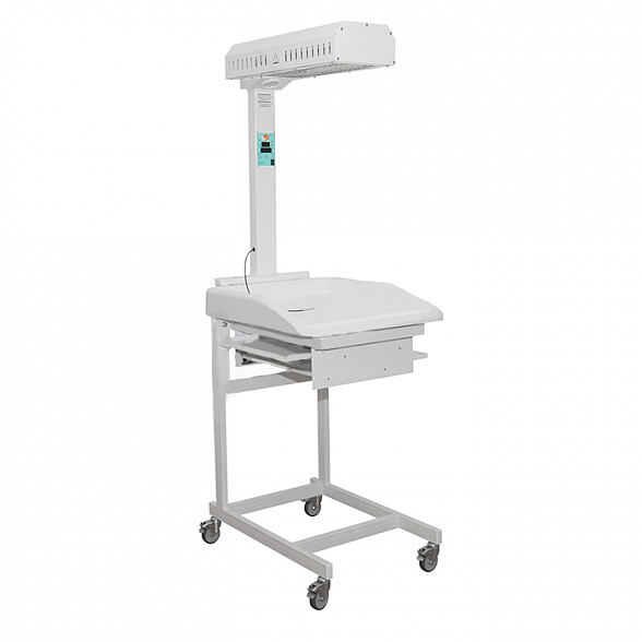 Стол для санитарной обработки новорожденных пеленальный с источником лучистого тепла Аист-1