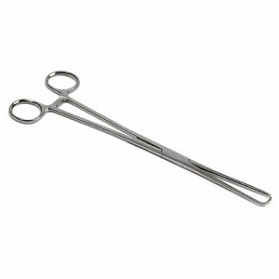 Щипцы однозубые д/оттягивания матки (пулевые), 250 мм Тумботино