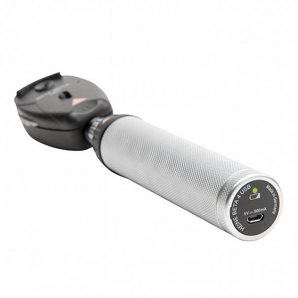 Отоскоп медицинский BETA 400 LED с рукояткой перезаряжаемой BETA 4 USB Heine