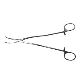 Диссектор с изогнутыми ручками, с кремальерой №2, 210 мм