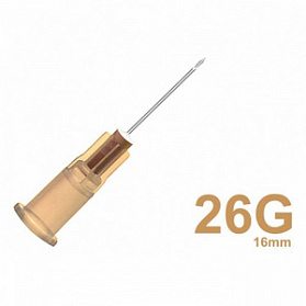 Иглы медицинские инъекционные 0,45х16 мм (26G) SFM, 100 шт/уп