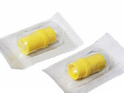 Заглушка с иньекционной мембраной ИН-стоппер, желтая, 100 шт/упак