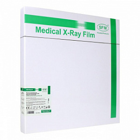 Пленка медицинская для рентгенографии SFM общего назначения зеленочувствительная X-Ray GF, 40 х 40 см (100 листов)