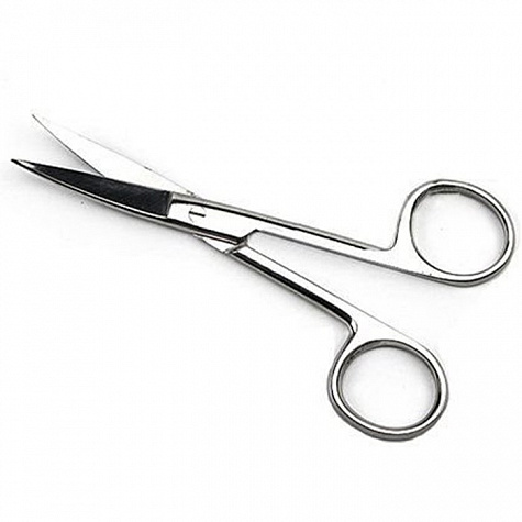 Ножницы остроконечные вертикально изогнутые, 100 мм ПТО Медтехника