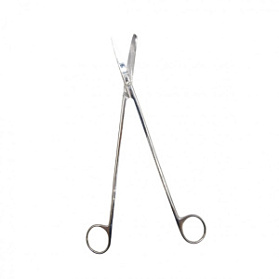 Ножницы для глубоких полостей с одним острым концом, изогнутые, 230 мм, Surgiwell