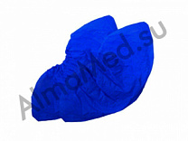 Бахилы медицинские одноразовые текстурированные особо прочные 4 гр размер XL цвет синий (100 шт/упак), Китай
