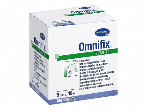OMNIFIX Elastic - фиксирующий пластырь из нетканного материала 2м х 10см