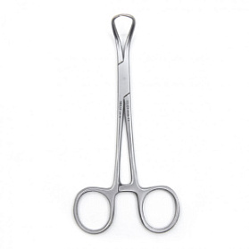 Зажим медицинский BACKHAUS, с кремальерой, длина 130мм. (&З-39р), МИЗТ