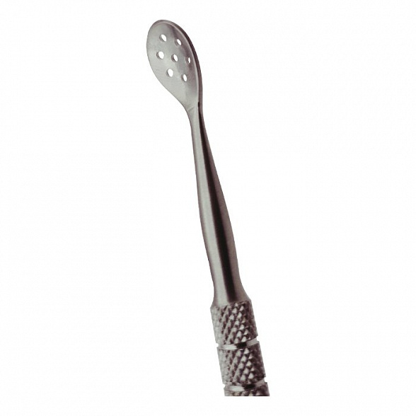 Угревыдавливатель с круглой 6мм и овальной (с 7 отверстиями) ложками Surgicon