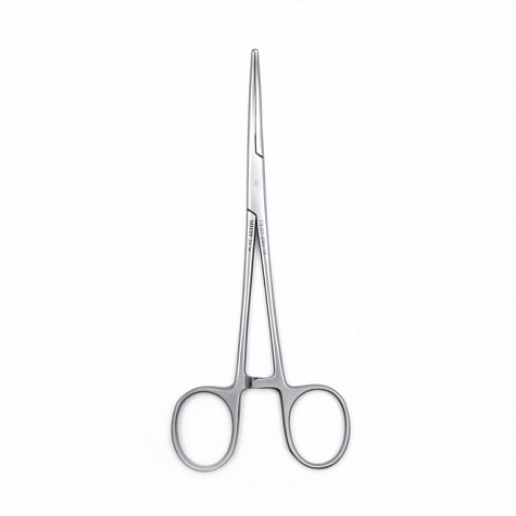 Зажим медицинский DE BAKEY-RANKIN, кровоостанавливающий с атравматической нарезкой изогнутый, 160 мм (З-11-2р), МИЗТ