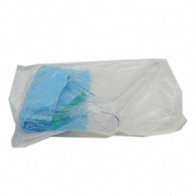 Набор гинекологический смотровой одноразовый стерильный «Ева» (Зеркало полимерное по Куско №3, салфетка Б-16, перчатки латексные размер M), 2 компл