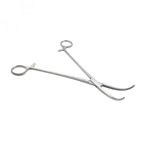 Зажим артериальный и лигатурный по Оверхольту, 22 см