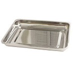 Лоток прямоугольный ЛМПр (Сталь: AISI 430) - "МЕДИКОН" 300х220х30