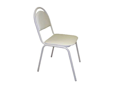 Стул СМ 8 V5 (к/з белый мрамор, каркас белый)