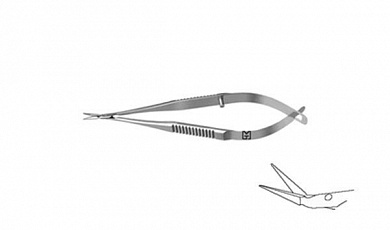 Ножницы для капсулотомии по Ваннасу S-5107