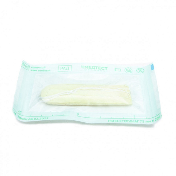 Тампон кровоостанавливающий носовой впитывающий одноразовый стерильный ТН-"Неомед" 45*20 мм, №2