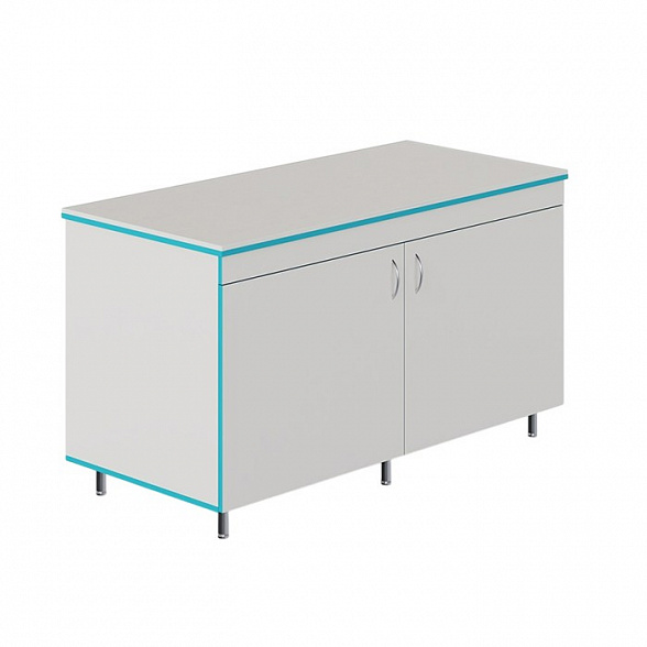 Закрытый стол для работы стоя со столешницей из монолитной керамики СЛЗ НВК 1500 МОН