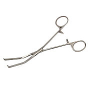 Зажим сосуд. эласт. зубч. с фиксатором (по Сатинскому) №4, 180 мм