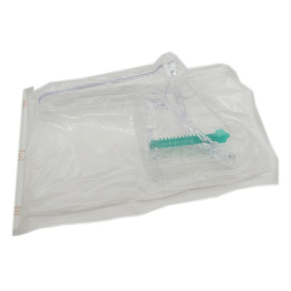 Зеркало гинекологическое полимерное по Куско №3 (L) прозрачное с центральным поворотным фиксатором одноразового использования стерильное