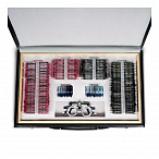 Набор пробных очковых линз с оправой на 232 линзы (металл)