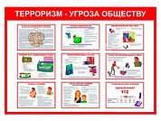 Терроризм плакат глянцевый А1/А2 (глянцевый - A1)