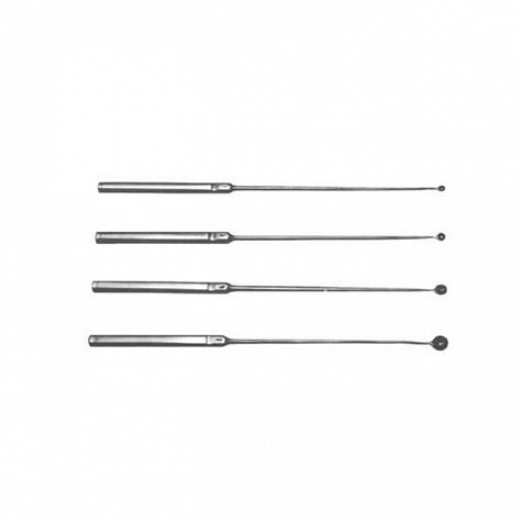 Комплект ложек нейрохирургических острых круглых односторонних Комплект ложек нейрохирургических острых круглых односторонних