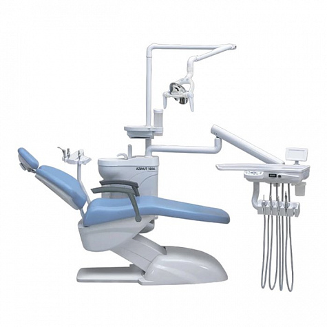 Azimut 100A - стоматологическая установка с нижней подачей инструментов и двумя стульями