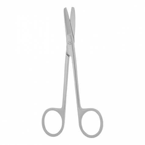 Ножницы хирургические вертикально-изогнутые, 150 мм (Н-58р), МИЗТ