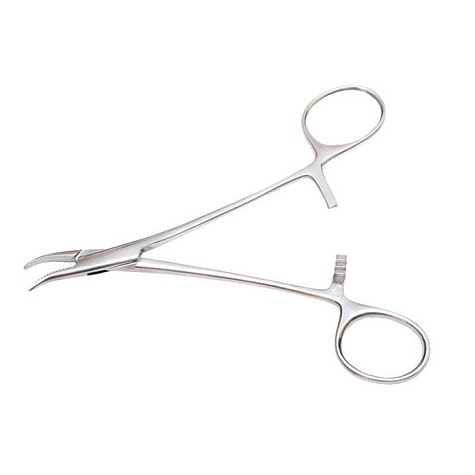 Зажим к/о нейрохирургический изогнутый 145 мм Surgiwell