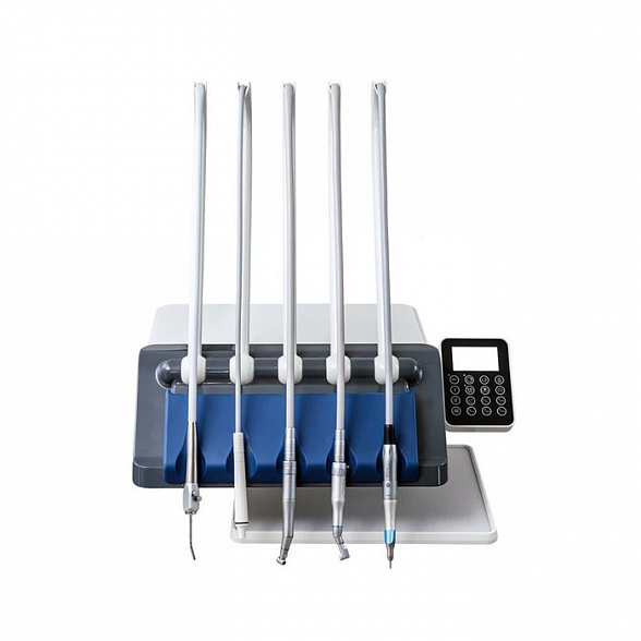 Комплект Woson: стоматологическая установка WOD550 + автоклав TANZO C23 NEW (23 л) + дистиллятор Drink (4 л) + запечатывающее устройство SEAL 100 (SELINA) + аппарат для смазки и чистки наконечников LUB909