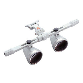 Бинокулярная лупа HR 2.5х, рабочее расстояние 420 мм, с креплением i-View для оправы S-Frame, (арт. С-000.32.596), Heine