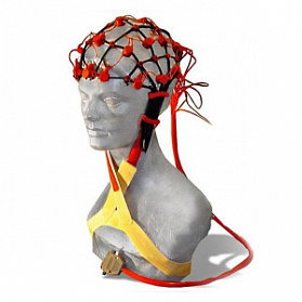 Электродные шапки "КОМБИ" ЭЭГ производства Pamel (Хорватия) для электроэнцефалографии (Размер: 37-42 см (детская средняя), электродов: 21)